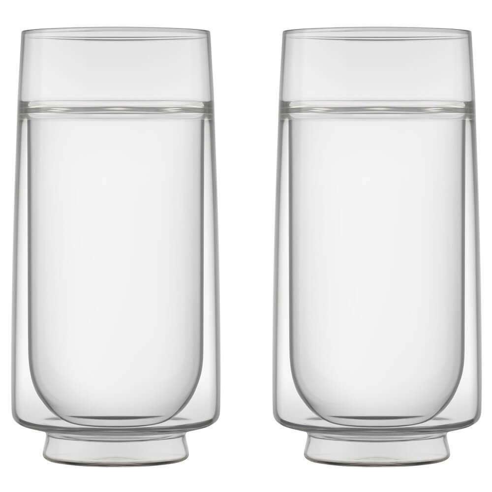 Изображение товара Набор стаканов BORK HOME HK514 2 шт стекло хайбол 550 мл для горячих и холодных напитков