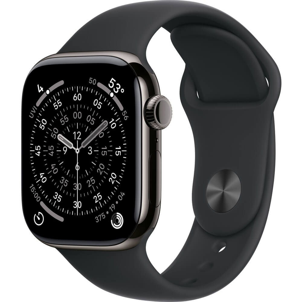 Изображение товара Apple Watch Series 11 Titanium 42 мм GPS Cellular Black Sport Band