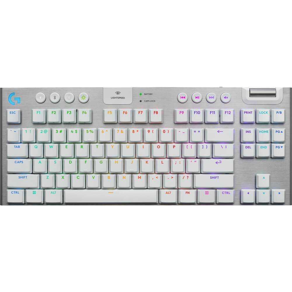 Изображение товара Игровая механическая клавиатура Logitech G915 X Light Speed TKL T-Axis White