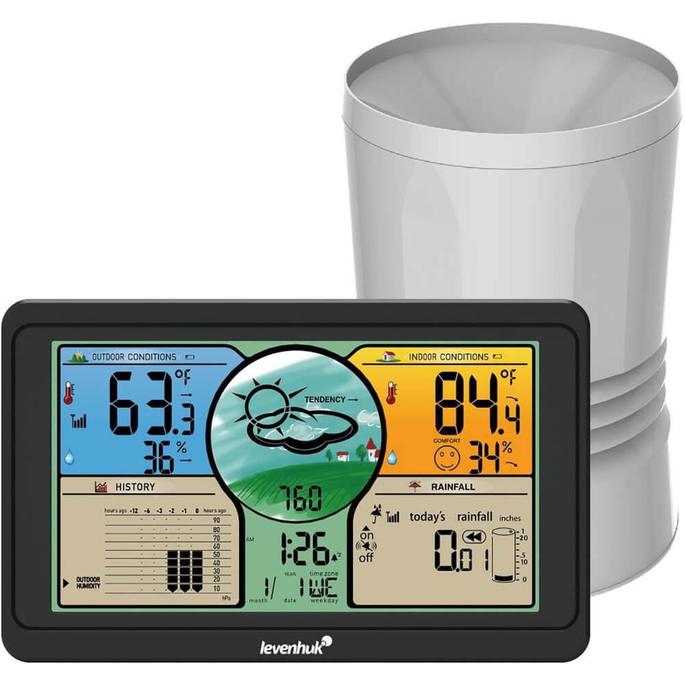 Изображение товара Метеостанция Levenhuk Wezzer PLUS LP70 электронный измеритель погоды