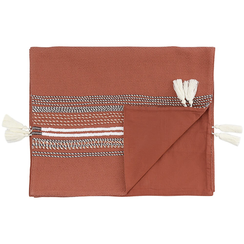 Изображение товара Дорожка на стол Tkano Ethnic Braids TK23-TR0002 45x150 см хлопок полиэстер красный