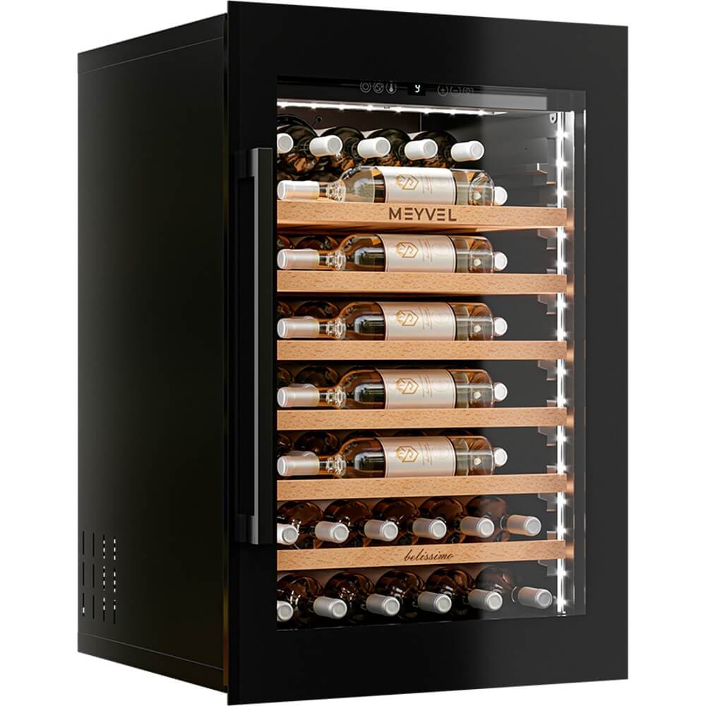 Изображение товара Встраиваемый винный шкаф Meyvel MV52PRO-KBB1 на 52 бутылки компрессорный дизайн