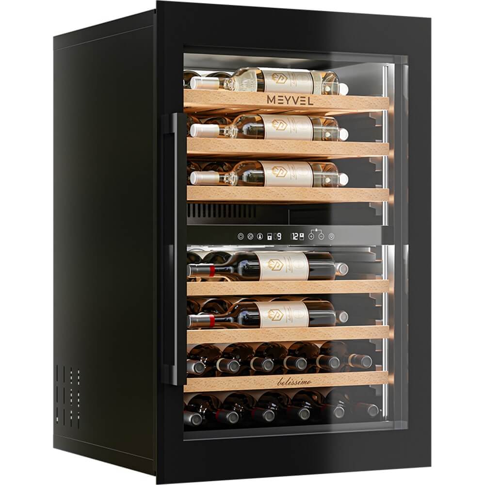 Изображение товара Встраиваемый винный шкаф Meyvel MV47PRO-KBB2 для хранения 47 бутылок