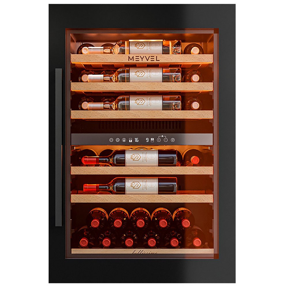 Изображение товара Встраиваемый винный шкаф Meyvel MV47PRO-KBB2 для хранения 47 бутылок