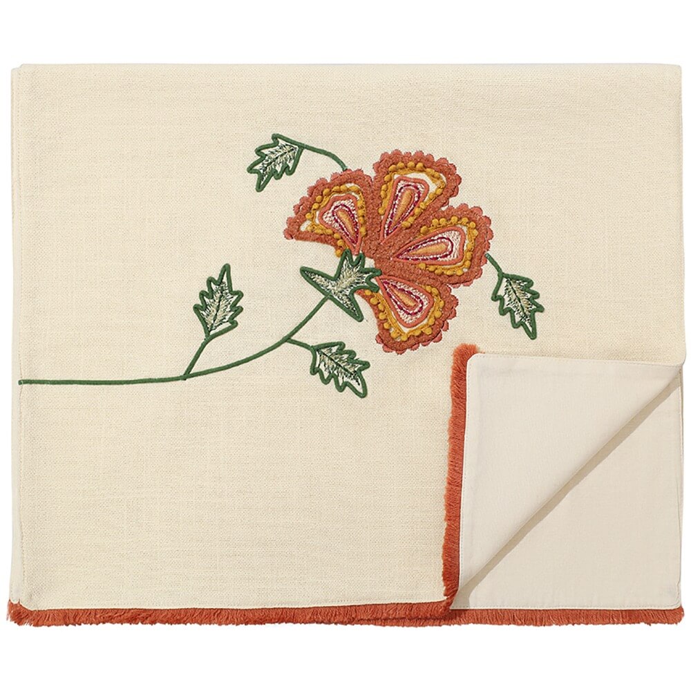 Изображение товара Дорожка на стол Tkano Ethnic Spring flower TK25-TR0002 45x150 см бежевый