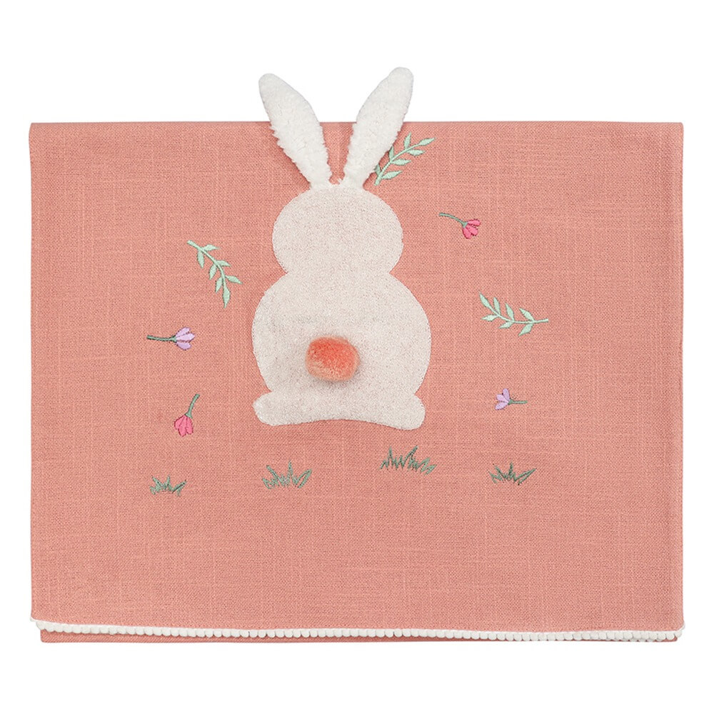 Изображение товара Дорожка на стол Tkano Easter Essential Funky Bunnies 45х150 см розовая