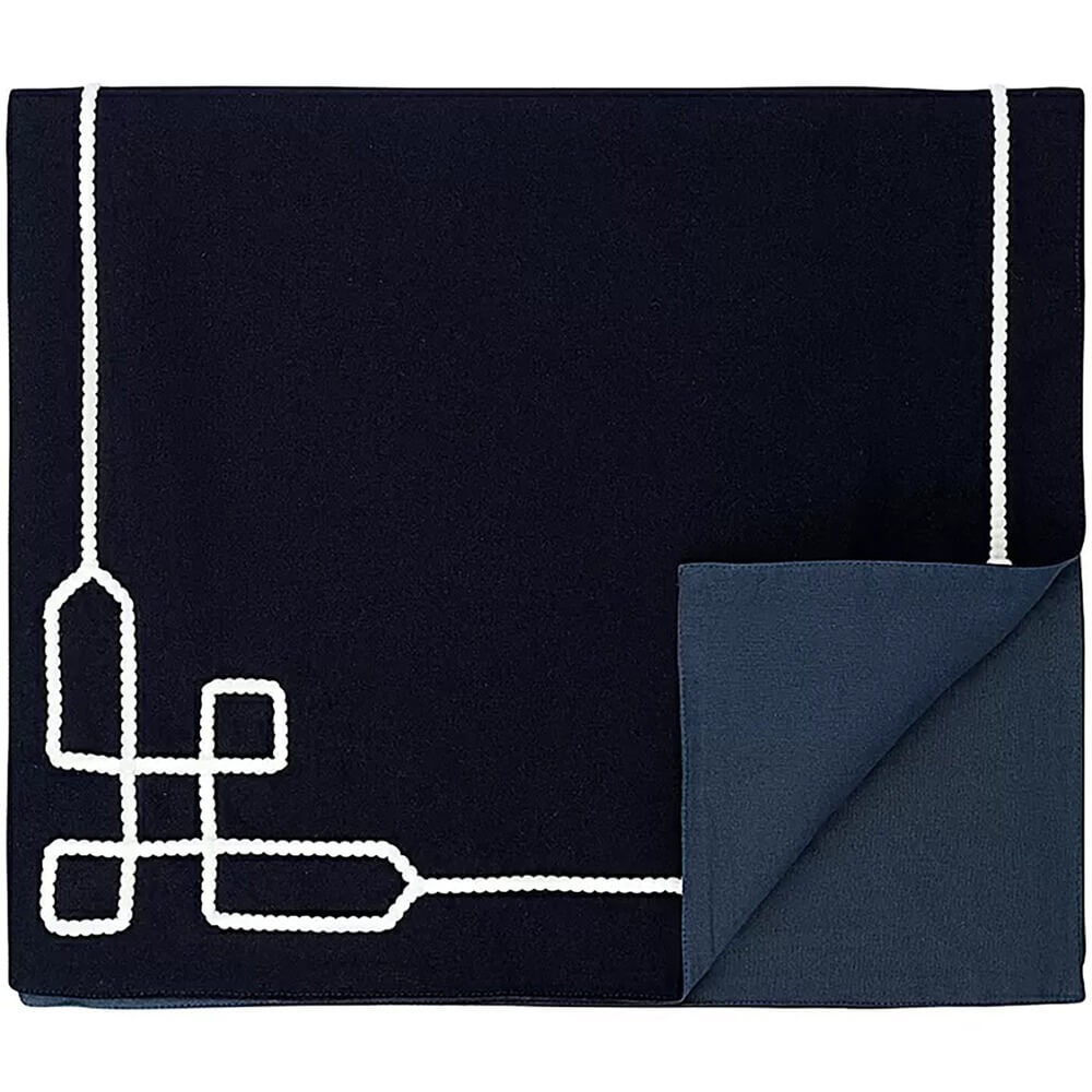 Изображение товара Столовая дорожка Tkano Sea treasures Navy story 45x150 см хлопок