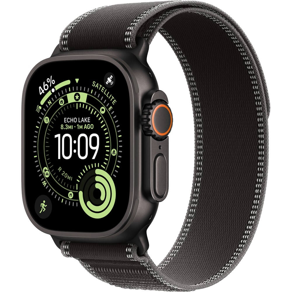 Изображение товара Смарт-часы Apple Watch Ultra 3 49 мм Black, S/M ремешок чёрный Trail Loop