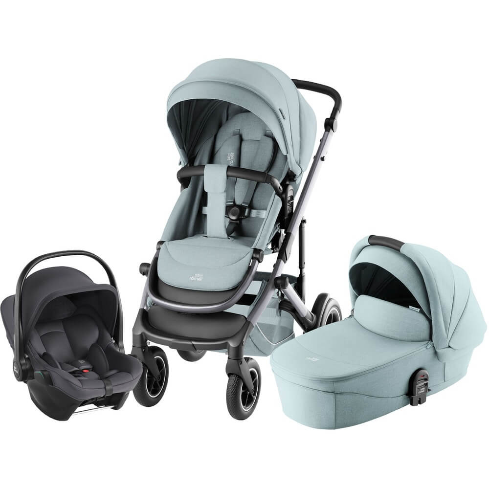 Изображение товара Детская коляска Britax Roemer Smile 5Z с автокреслом Baby-Safe Core Midnight Grey