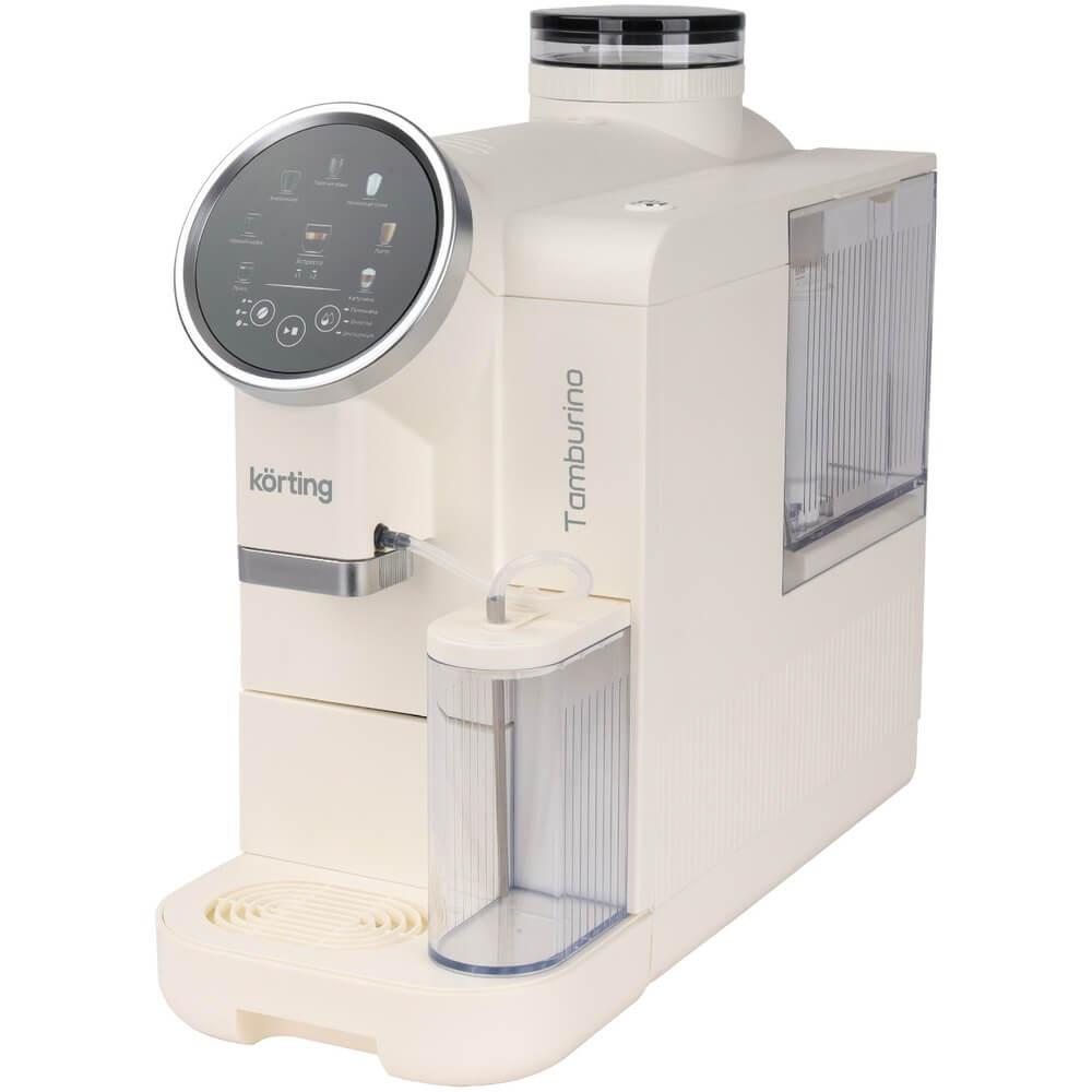 Изображение товара Кофемашина Korting KACM 2028 W Tamburino с жерновой кофемолкой и 19 бар