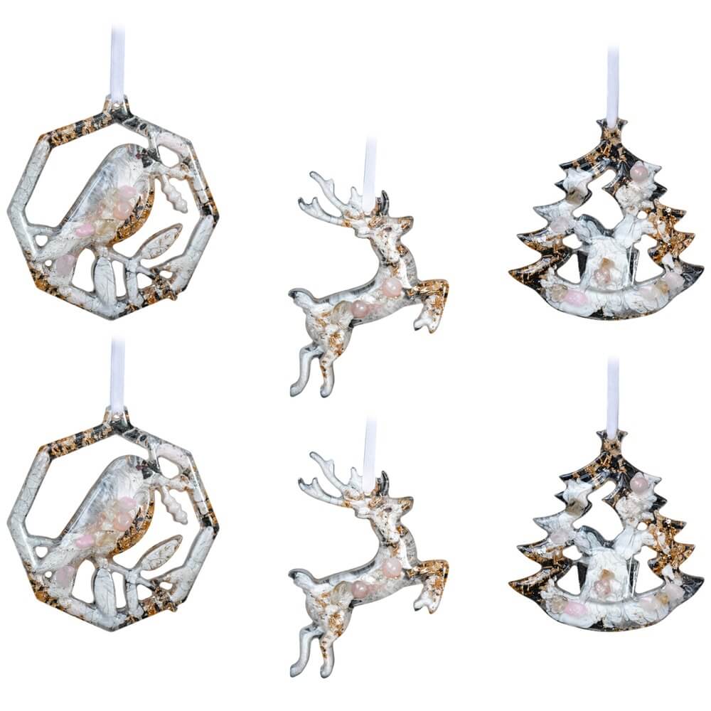 Изображение товара Набор елочных игрушек Incrua Stories 6 фигурок для праздничного декора