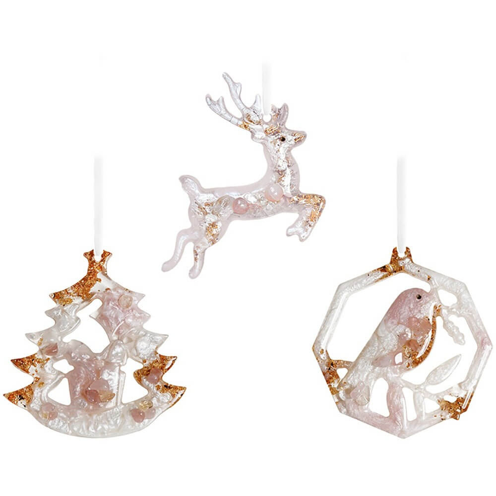 Изображение товара Набор елочных игрушек Incrua Stories олень снегирь ёлка ЕИН-2022-3РК