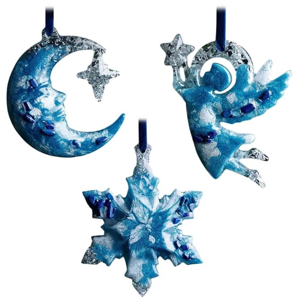 Изображение товара Набор елочных игрушек Incrua Полумесяц Снежинка Ангел