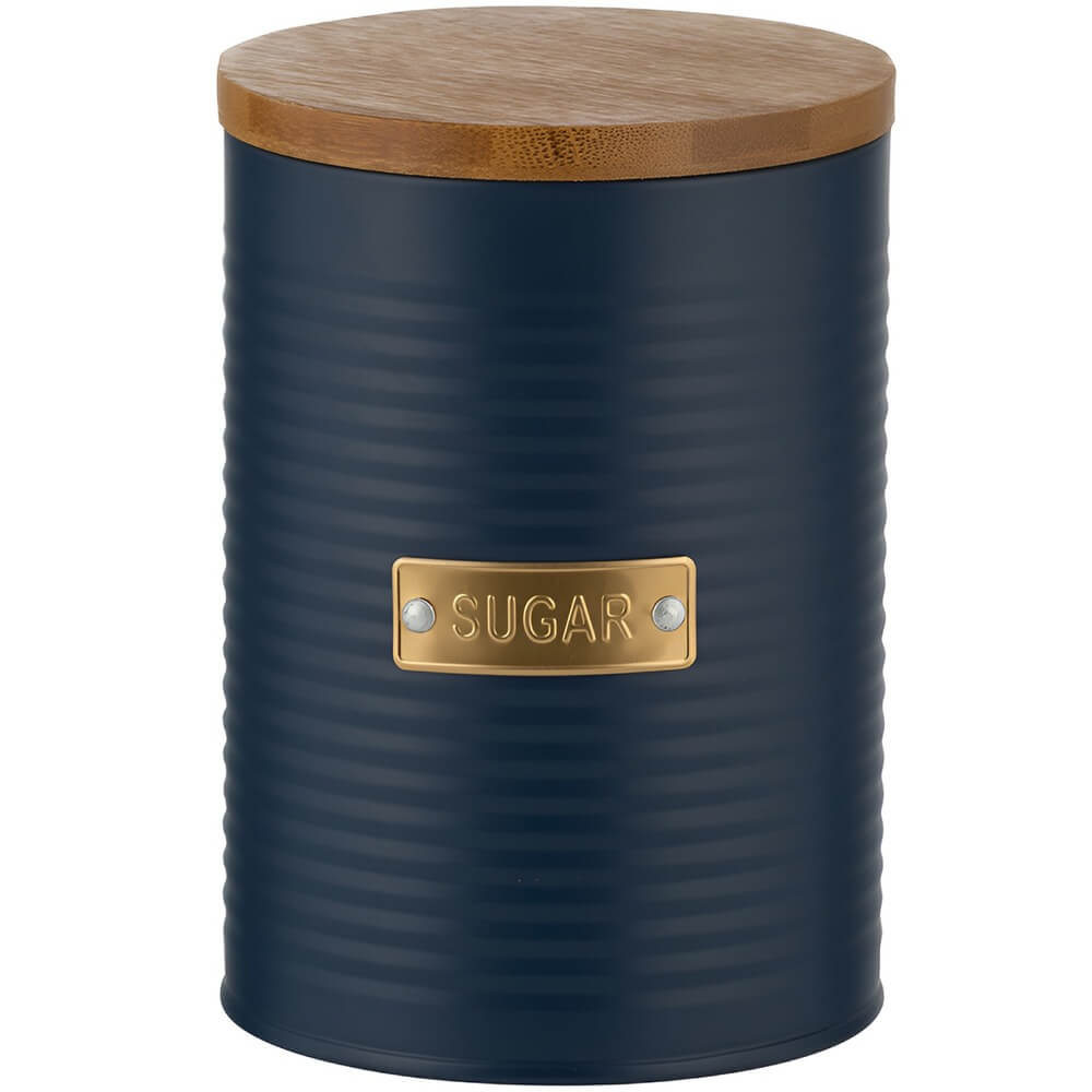 Изображение товара Сахарница Typhoon Otto 1401.228V углеродистая сталь бамбук силиконом 1.4л синий
