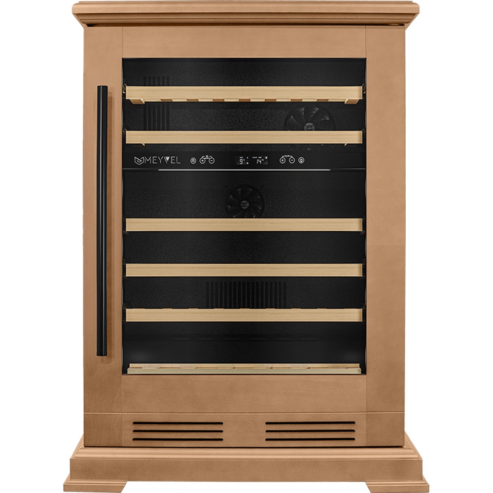 Изображение товара Винный шкаф Meyvel MV46PRO-KBT2 натуральный бук для хранения 46 бутылок