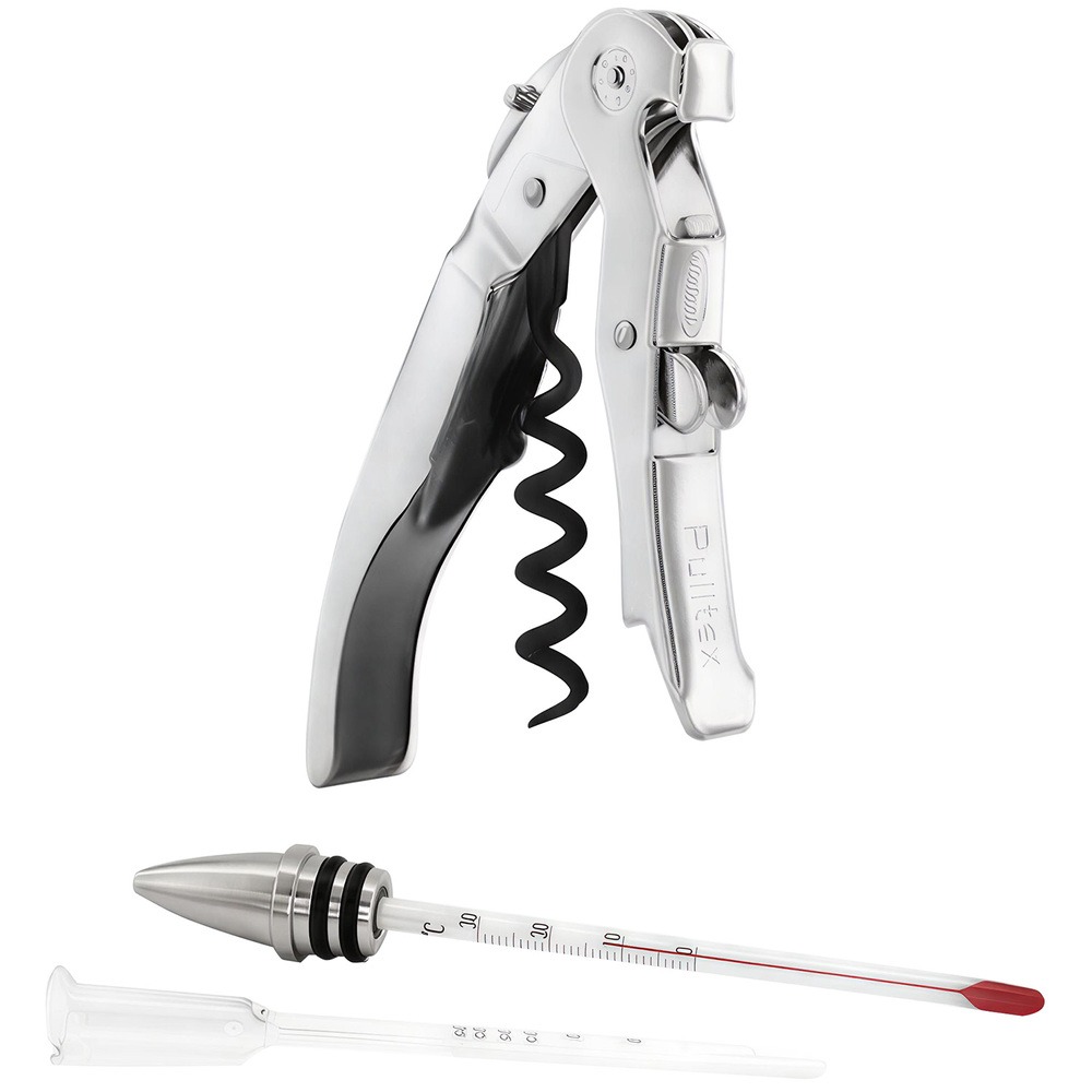 Изображение товара Набор для вина Pulltex Clickcut Wine Set металлический со штопором и термометром