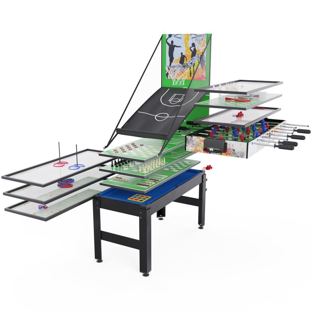 Изображение товара Стол-трансформер DFC G54822-3 с 15 играми и качественным игровым полем