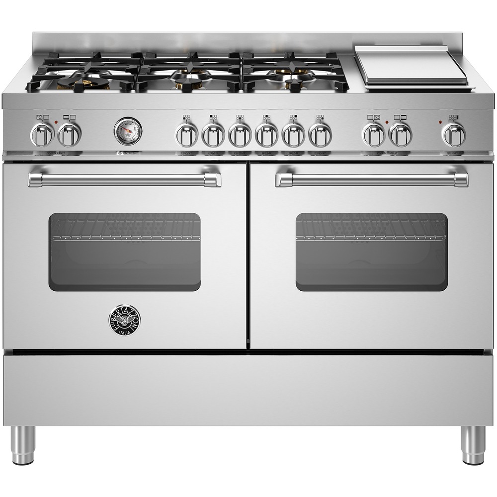 Изображение товара Плита Bertazzoni MAS126G2EXT газовая и электрическая с нержавеющей сталью