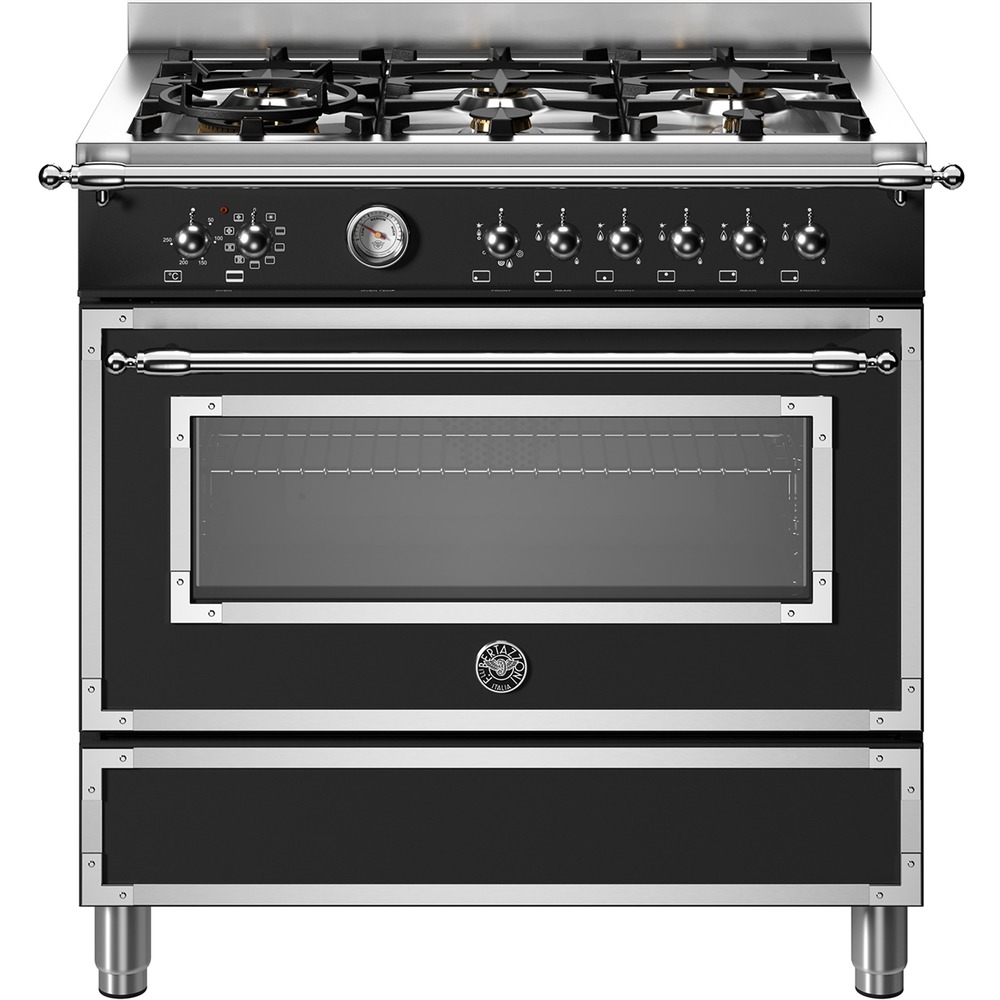Изображение товара Плита Bertazzoni HER96L1ENET с газовой варочной панелью и электрической духовкой