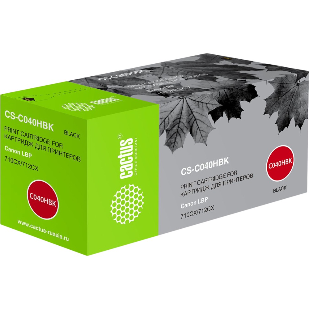 Изображение товара Картридж Cactus CS-C040HBK черный для лазерного принтера 12500 страниц
