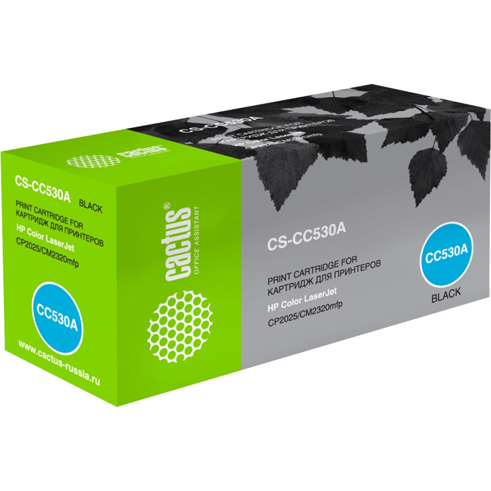 Изображение товара Картридж Cactus CS-CC530A черный для лазерных принтеров 3500 страниц