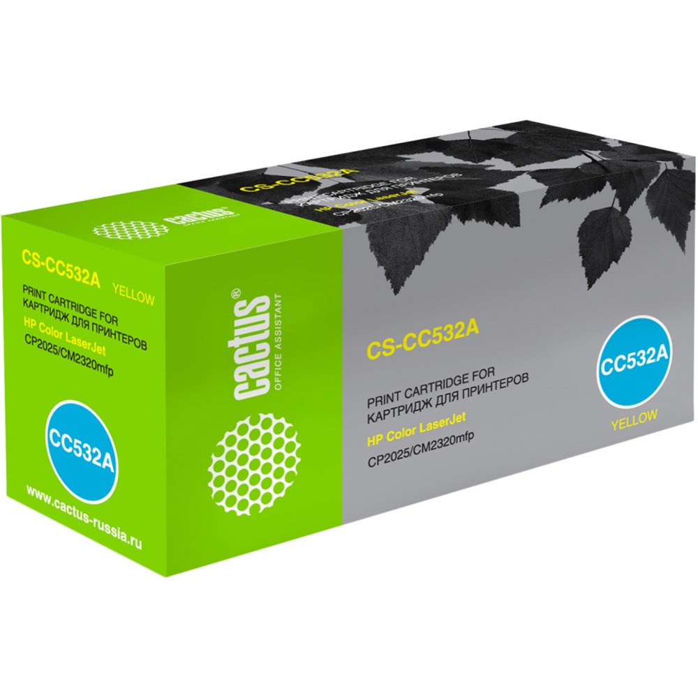 Изображение товара Картридж Cactus CS-CC532A желтый Для лазерных принтеров, 2800 страниц