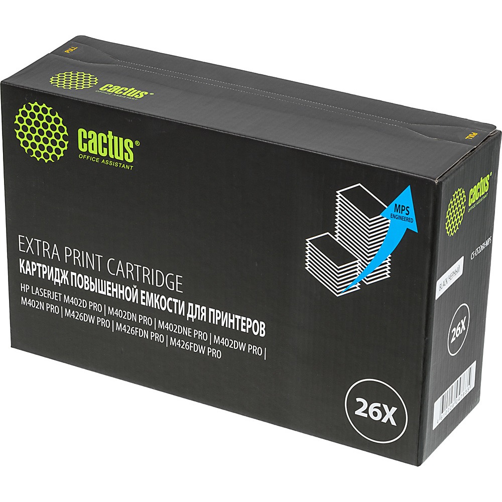 Изображение товара Картридж Cactus CS-CF226X-MPS черный для лазерного принтера 12000 страниц