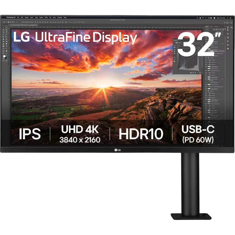 Изображение товара Монитор LG UltraFine 32UN880K-B 32 дюйма 4K UHD с IPS панелью