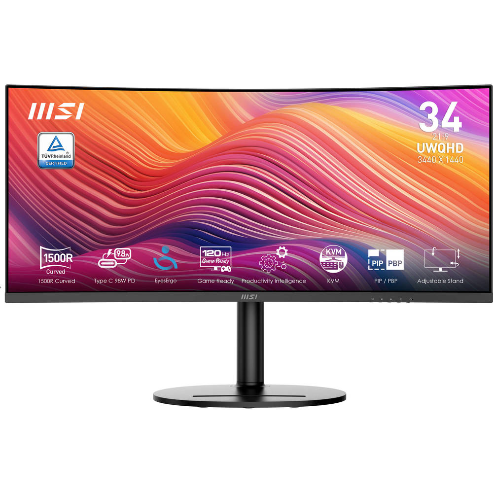 Изображение товара Монитор MSI Modern MD342CQP - 34" ультраширокий 3440x1440, 120 Гц, изогнутый