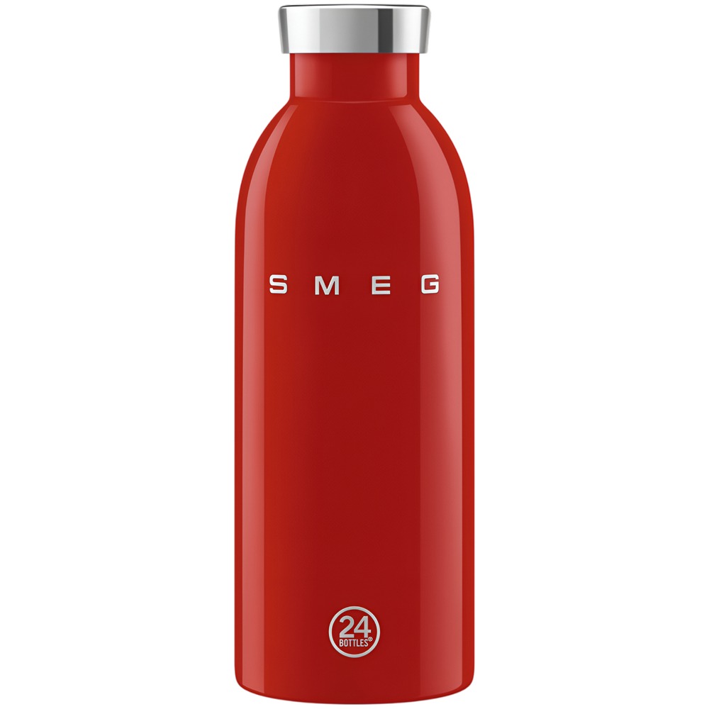 Изображение товара Стильная термобутылка Smeg WBF01RD 0.5 л из нержавеющей стали