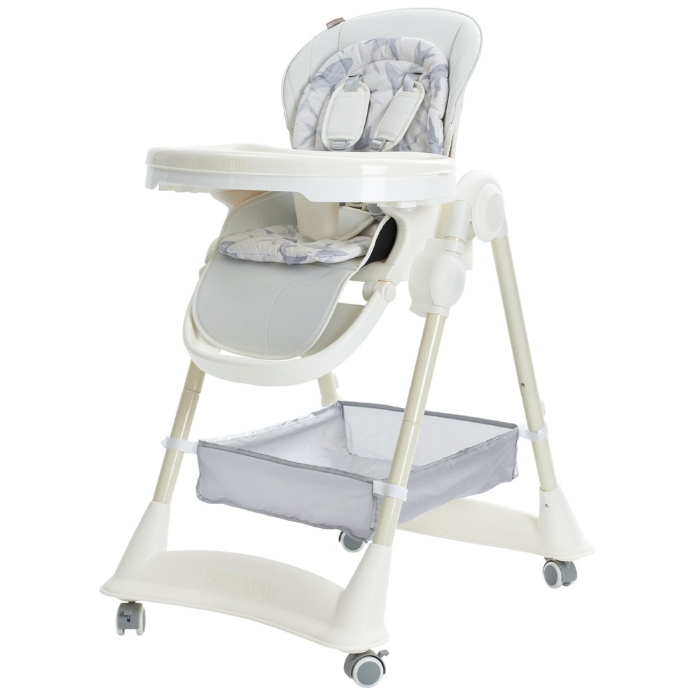 Изображение товара Стульчик для кормления UNIX Kids Ocean White с складной конструкцией и съемным столиком