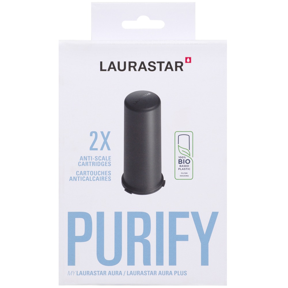 Изображение товара Картридж для очистки воды Laurastar Purify комплект 2 шт совместимы с Aura и Aura Plus