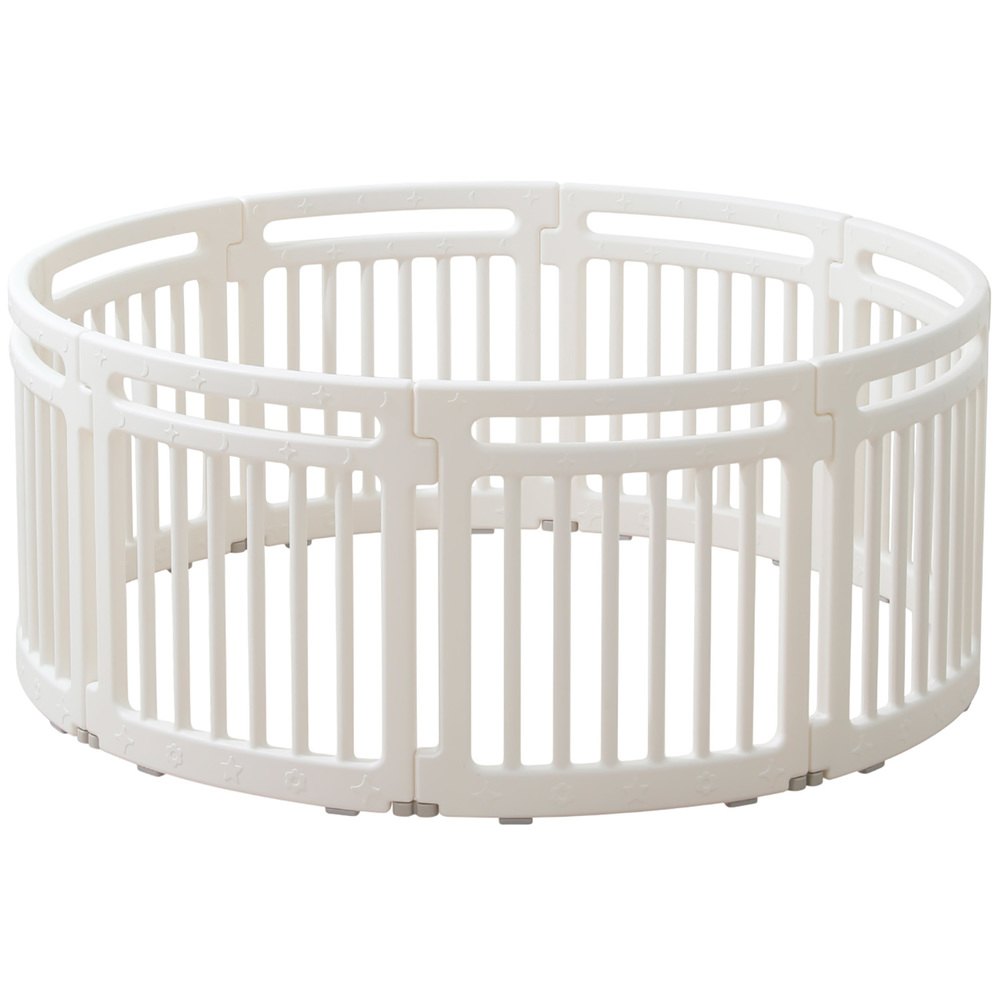 Изображение товара Детский манеж UNIX Kids Classic Round White PPROUND150WE сборная безопасная игровая зона для малыше