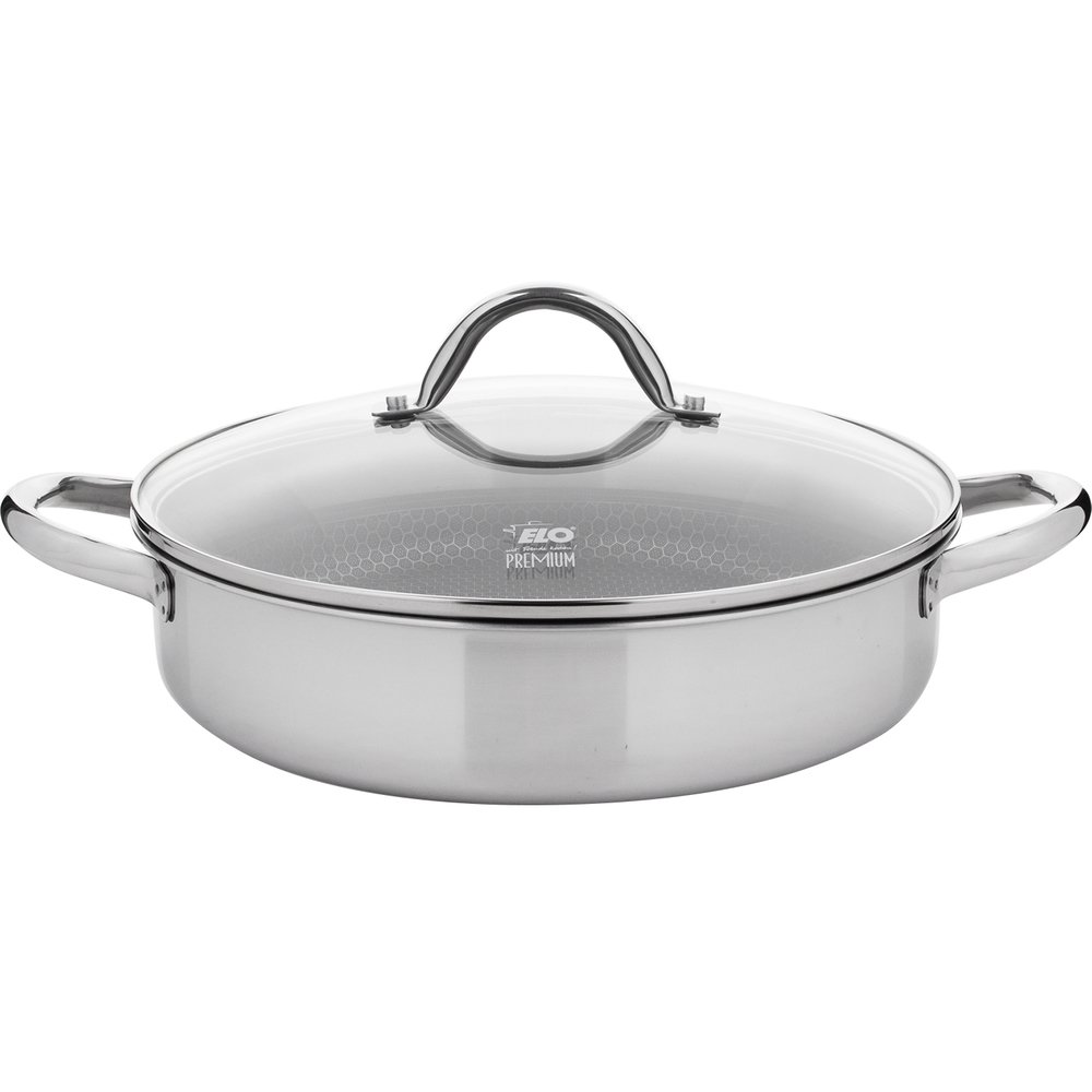 Изображение товара Сотейник ELO Relief 28 см из нержавеющей стали для индукционных плит