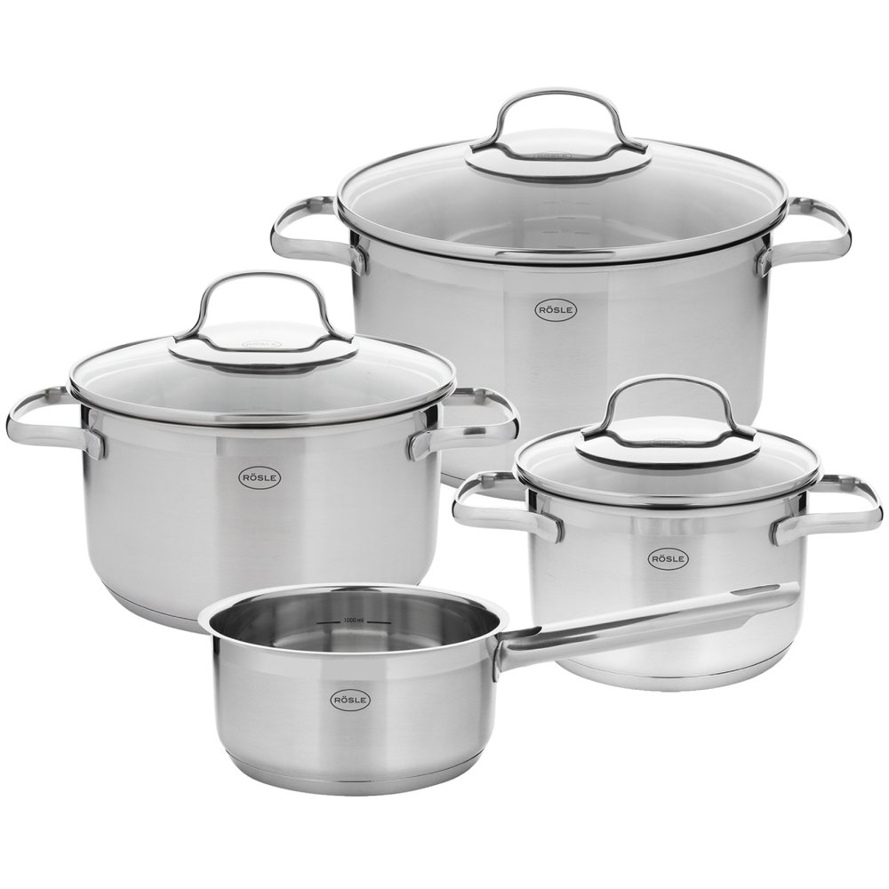 Изображение товара Набор посуды Roesle Elegance 130149 из нержавеющей стали, 7 предметов