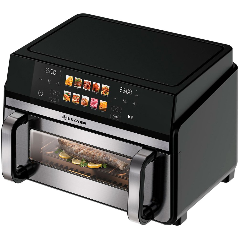 Изображение товара Аэрогриль Brayer BR2055 с объемом чаши 11 л и мощностью 2200 Вт