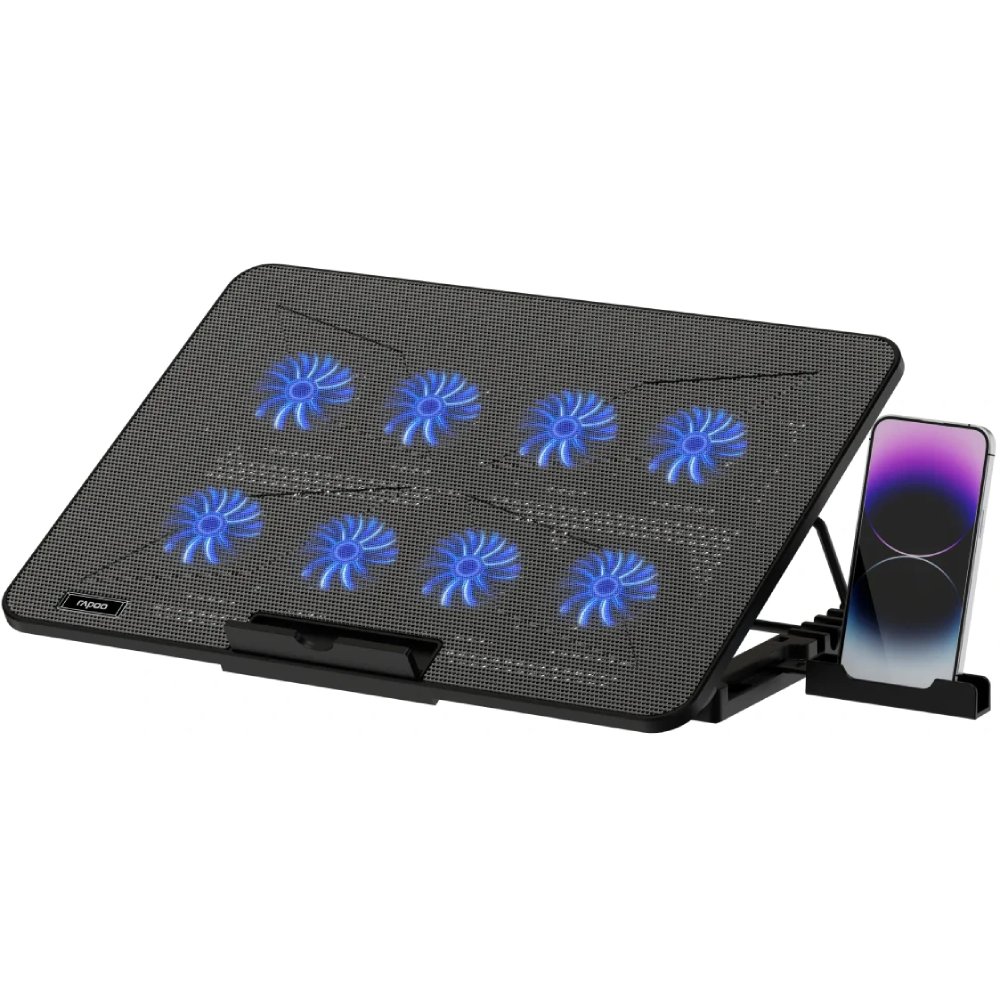 Изображение товара Подставка для ноутбука Rapoo 17 CF300-BL с вентиляторами и регулировкой