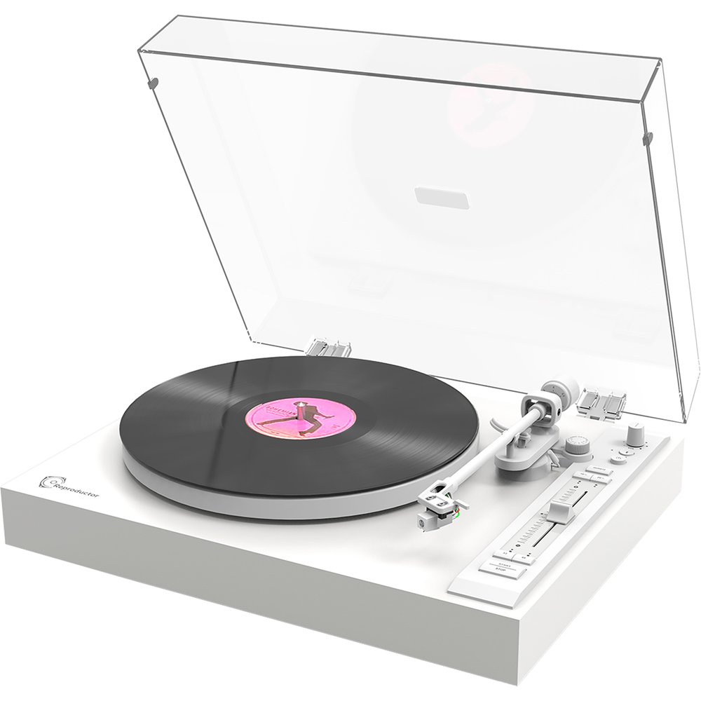 Изображение товара Проигрыватель виниловых пластинок Reproductor RP-300BT White с Bluetooth и встроенным фонокорректор