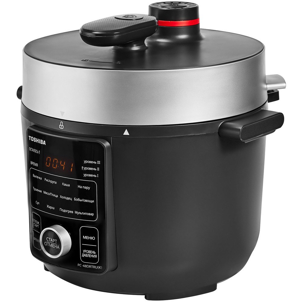 Изображение товара Мультиварка Toshiba PC-48DRTRU(K) с 12 программами и режимом Мультиповар