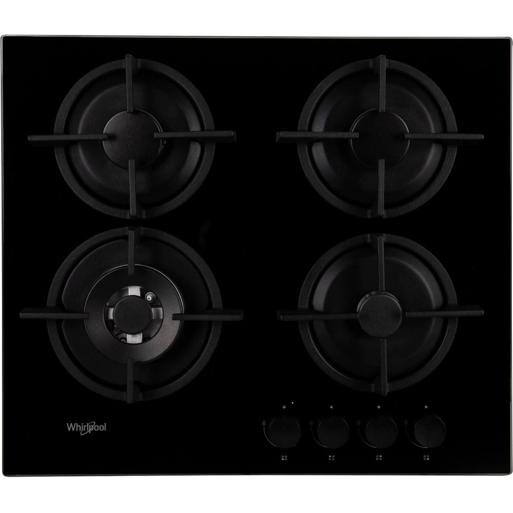 Изображение товара Газовая варочная поверхность Whirlpool AKT 625/NB1 с закаленным стеклом черного цвета