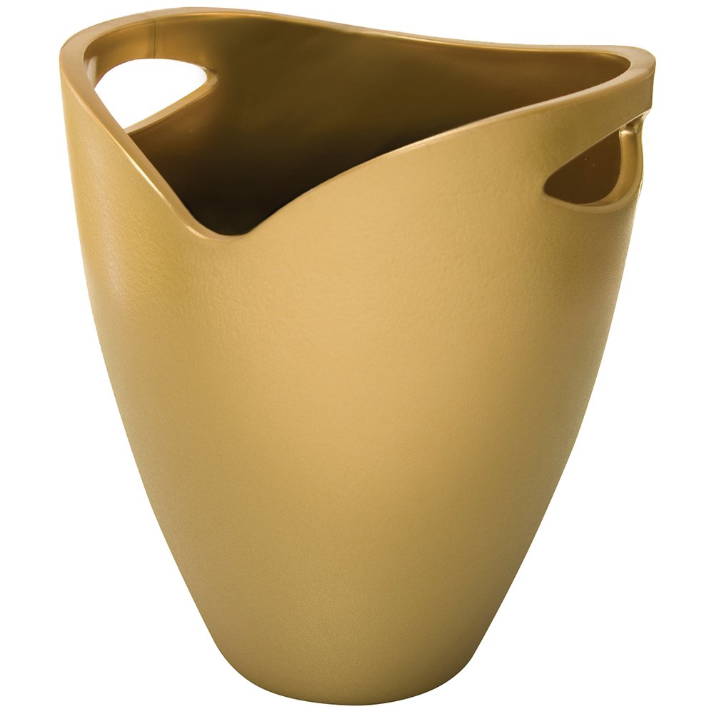 Изображение товара Ведёрко для льда Pulltex Ice Bucket Gold стильное металлическое для вина и напитков