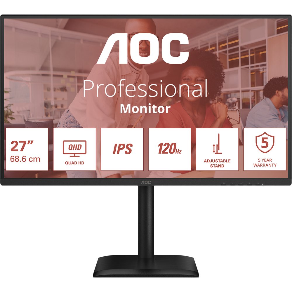 Изображение товара AOC Q27E4U 27-дюймовый IPS ЖК монитор с Full HD, HDMI, VESA