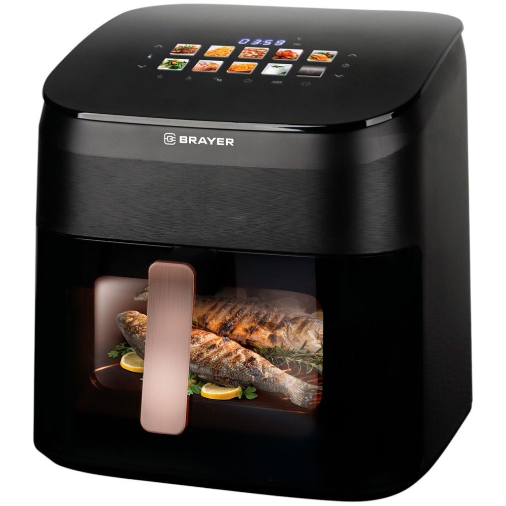 Изображение товара Аэрогриль Brayer BR2057 с объемом чаши 8.5 литров и мощностью 2200 Вт