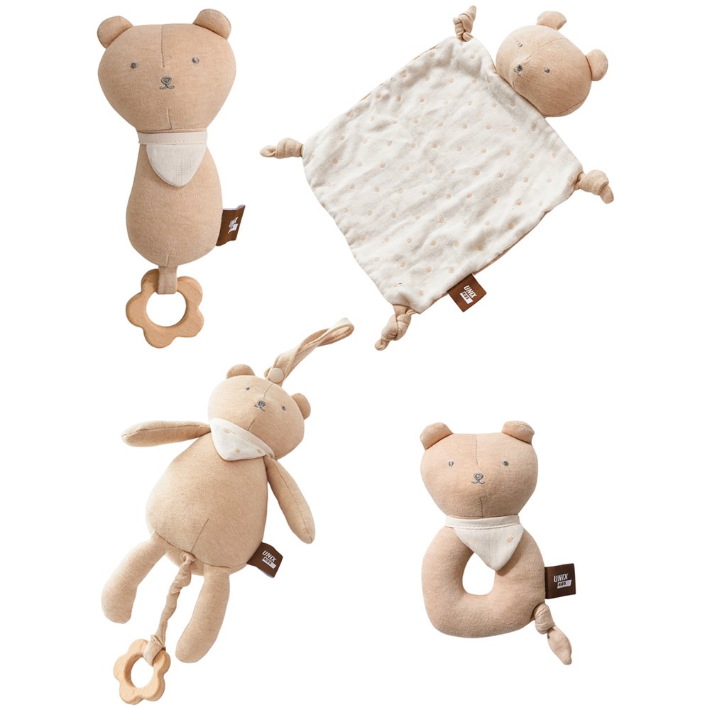 Изображение товара Набор игрушек для малышей UNIX Kids Хлопковый медведь TSCOTTONBEAR