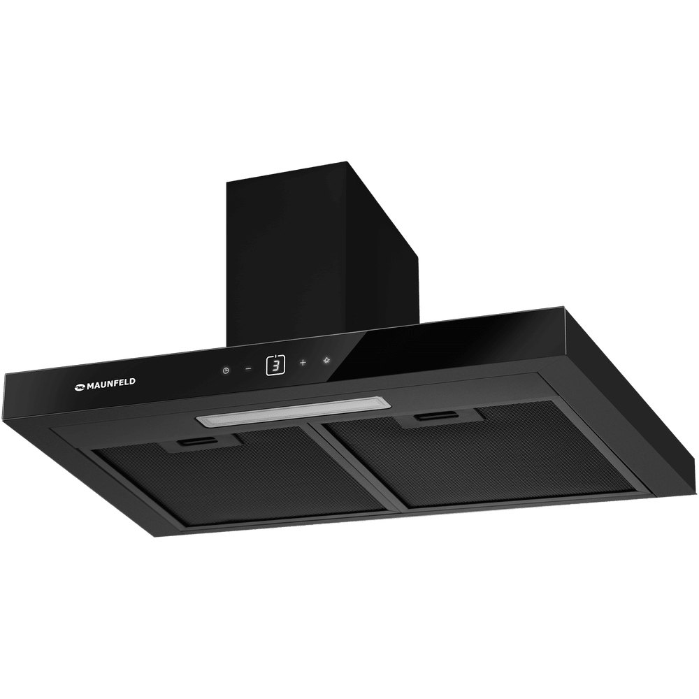 Изображение товара Maunfeld Breeze 90 Black - вытяжка каминная 800 м3/ч 89, 5 см