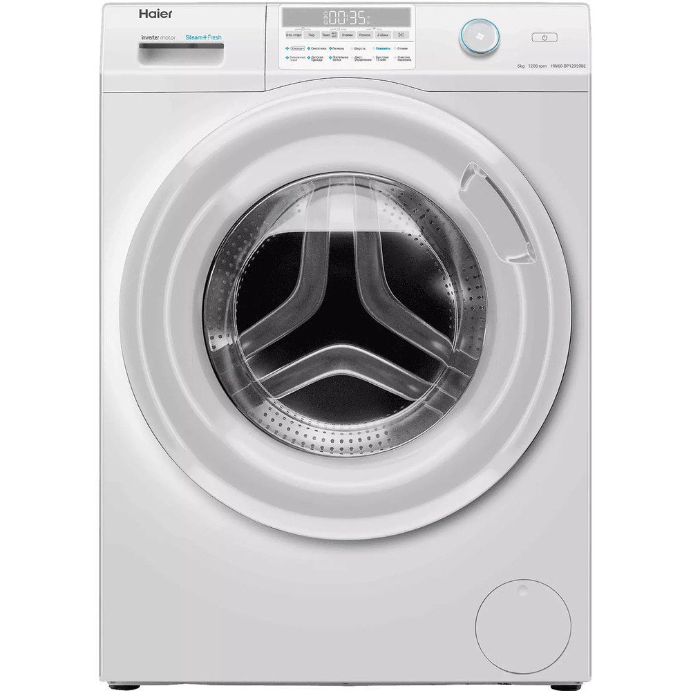 Изображение товара Стиральная машина Haier HW60-BP12959BE Узкая 6 кг 1200 об/мин