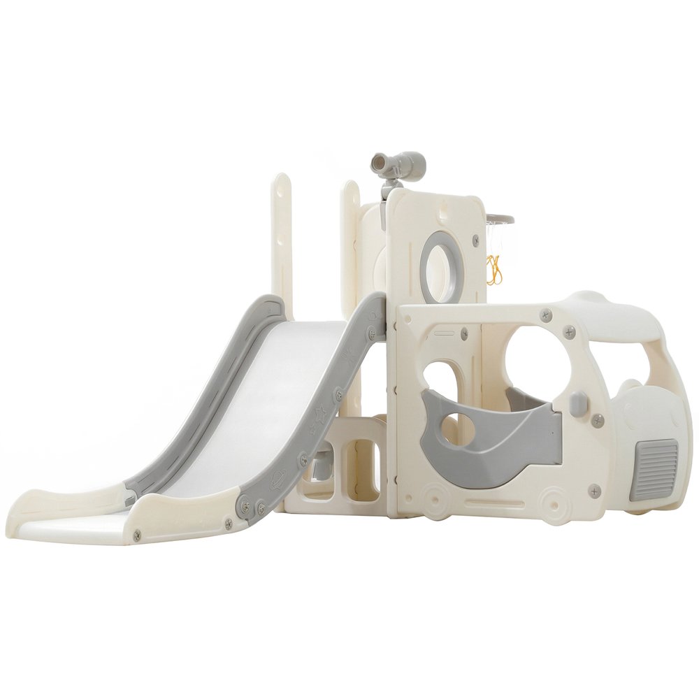 Изображение товара Горка с машиной UNIX Super Bus Gray для детей от 6 мес