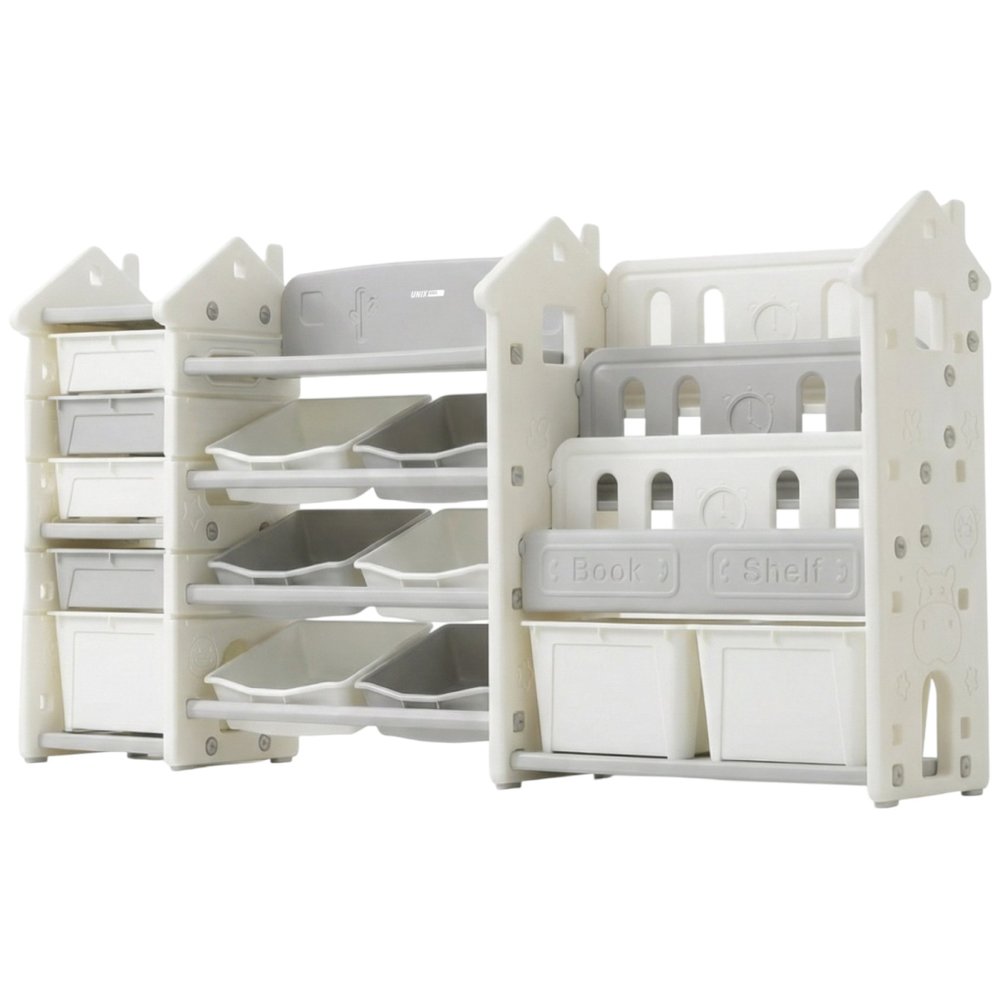 Изображение товара Стеллаж для игрушек и книг UNIX Kids Сastle PTSCASTLE13GY