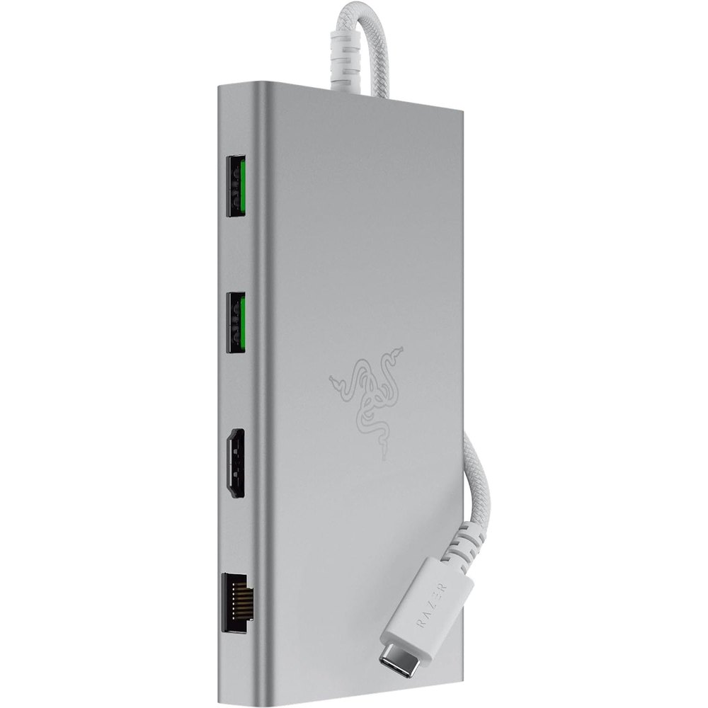 Изображение товара Многопортовый адаптер Razer USB-C Dock Mercury белый RC21-02250200-R3M1