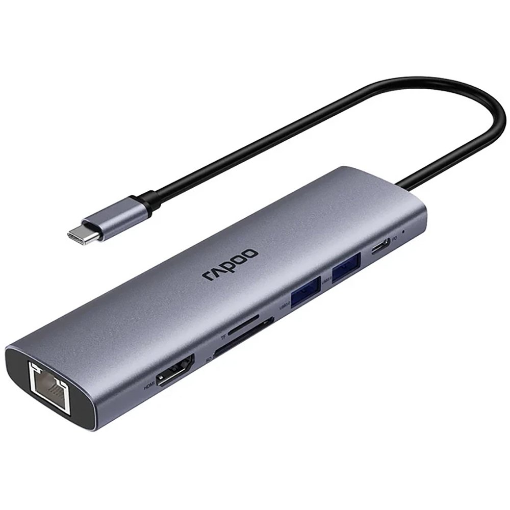 Изображение товара USB-разветвитель Rapoo 7 в 1 XD71-SGRY